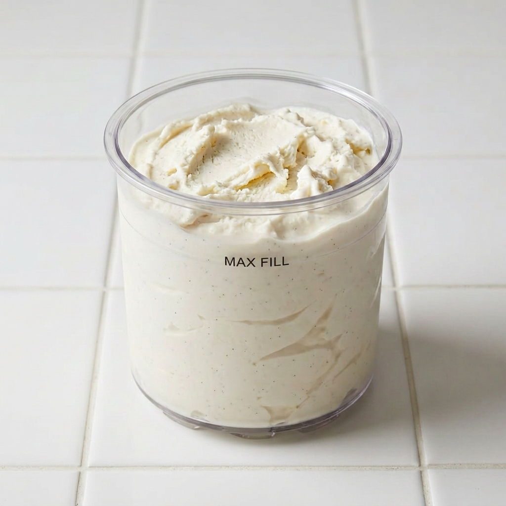 La pint con Gelato Vaniglia "Light" — latte scremato appena mantecato